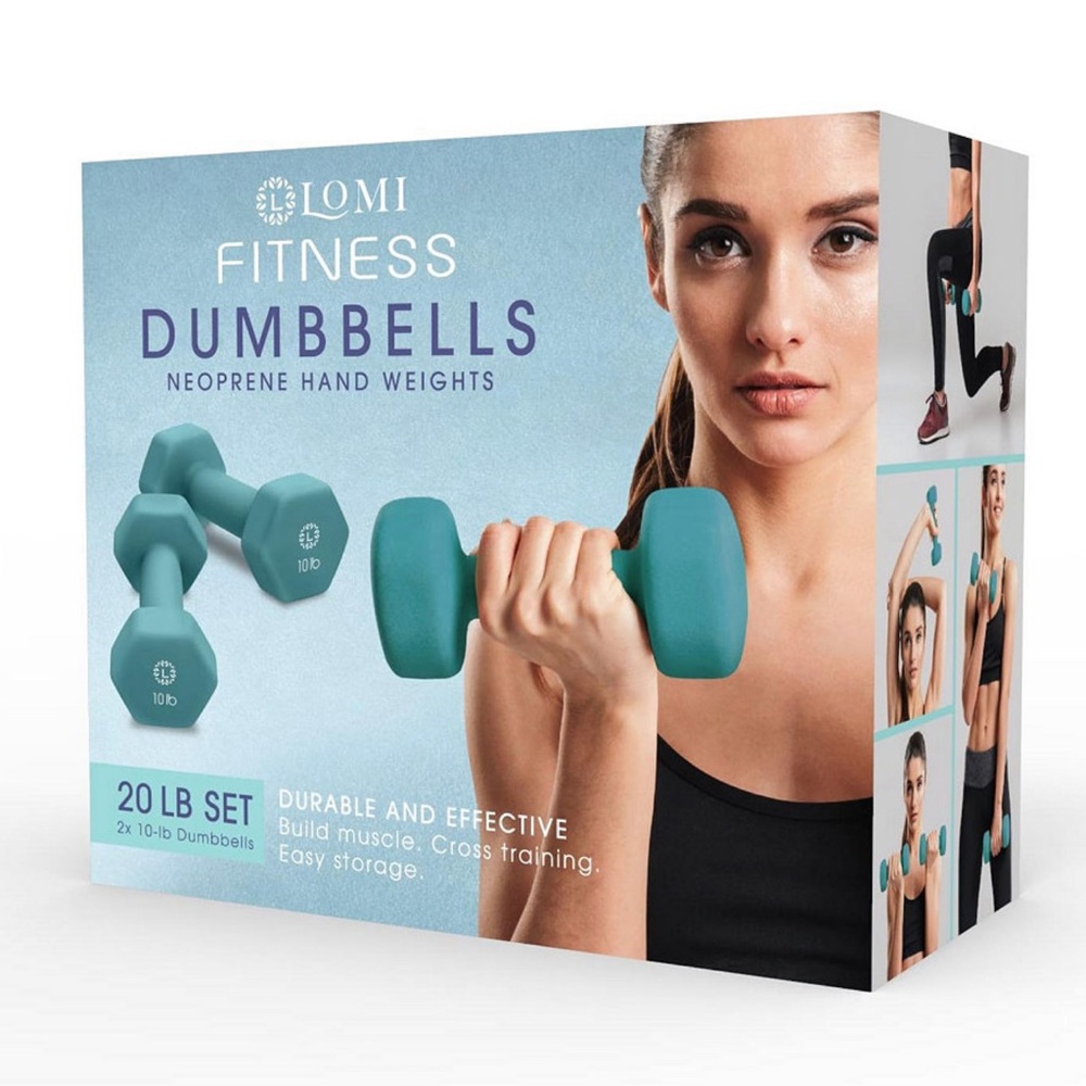 Lomi CLOSEOUT! Set of Two 10-lb Dumbbells